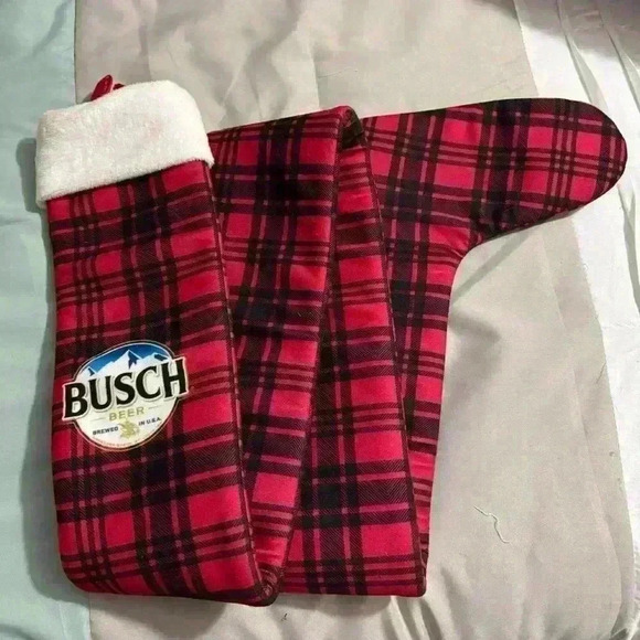 Busch Beer 5’ Long Beer Can Cooler Christmas Stocking - Picture 3 of 4